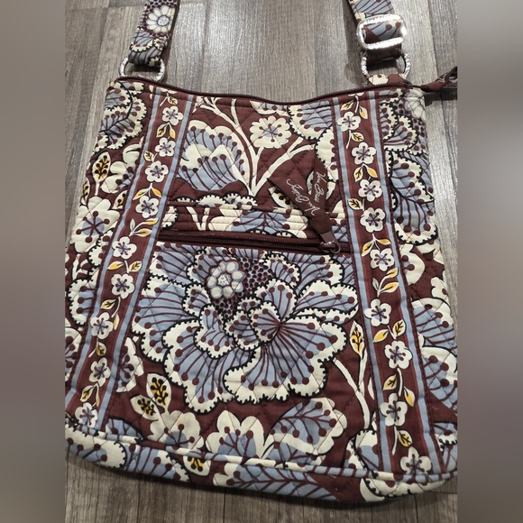 Vera Bradley Handbags - Vera Bradley Vintage Quilted Boho Crossbody Shoulder Bag Floral Blue Cottagecore